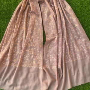 WhatsApp Image 2026-09-07 at 4.25.21 PM Jaldar Sozni Cashmere Stole — Dusty Rose with a soft Taupe/Mauve undertone