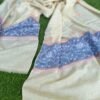 Botidar Sozni Pashmina Stole — Soft ivory-cream (off-white) base with a dusty slate-blue Embroidery