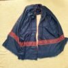 Hashidar Sozni Pashmina Stole — Dark navy blue