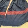 Hashidar Sozni Pashmina Stole — Dark navy blue