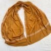 Hashidar Sozni Pashmina Stole — Mustard golden ochre