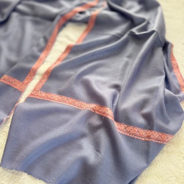 Hashidar Sozni Pashmina Stole — Dusty lavender