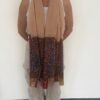 WhatsApp Image 2026-09-10 at 6.15.26 AM Kalamkari Pashmina Stole — Light peachy beige with maroon, teal, Mustard, purple, Rust and olive green embroidery