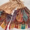 WhatsApp Image 2026-09-10 at 6.15.27 AM (1) Kalamkari Pashmina Stole — Light peachy beige with maroon, teal, Mustard, purple, Rust and olive green embroidery