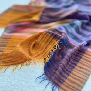 WhatsApp Image 2026-09-10 at 6.20.56 AM Ikat Pashmina Scarf — Mustard, Rust Brown, Plum, Purple, Mauve pink, Grey and navy