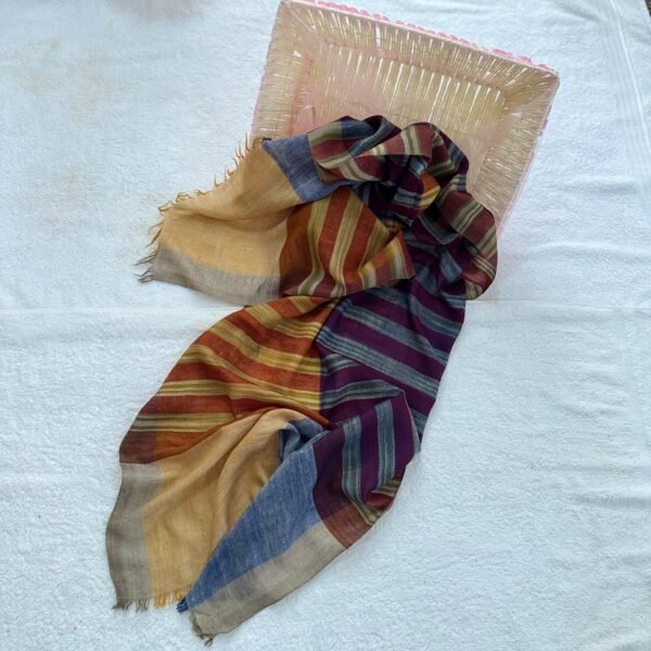Ikat Pashmina Scarf — Mustard