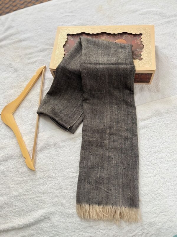 Special Baby Soft Pashmina Scarf — Black with Beige