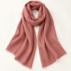 Baby soft hand wooven Plain scarf - Dusty Pink  and Purple